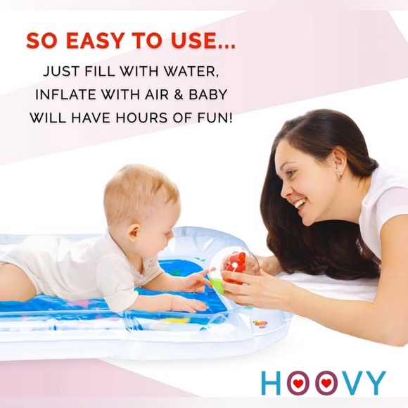 Hoovy Inflatable Tummy Time Water Play Mat Ocean Theme Toy for Baby 0-18 Months - Picture 4 of 11